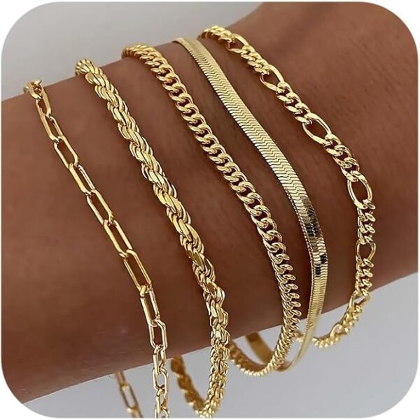 DEARMAY Gold Bracelets for Women Waterproof