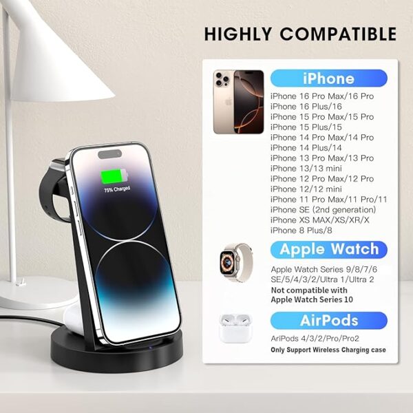 3 in 1 Charging Station for iPhone - Image 6